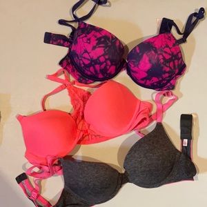 Lot of 3 VS and VS pink bras!